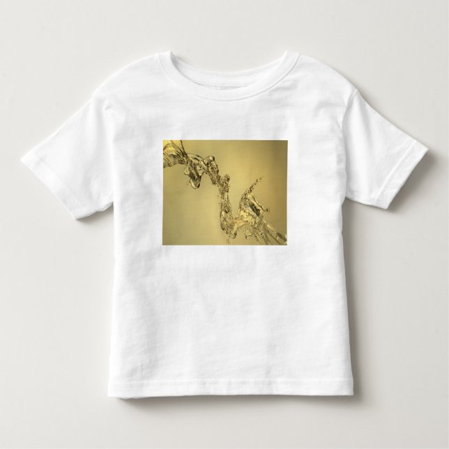 Camiseta Infantil Forma abstrata formada espirrando a água (Frente)