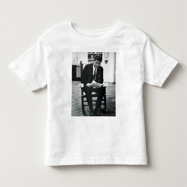 Camiseta Infantil Fotografia de John F. Kennedy 2 (Frente)