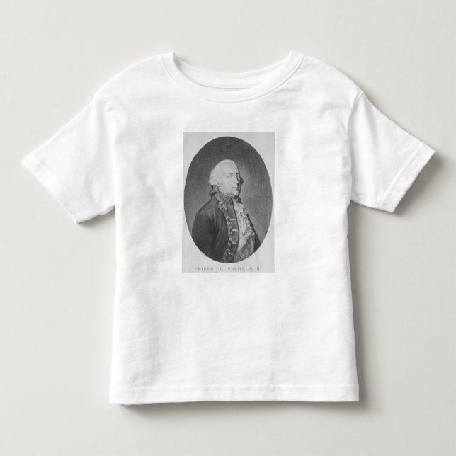 Camiseta Infantil Friedrich Wilhelm Ii de Prússia (Frente)