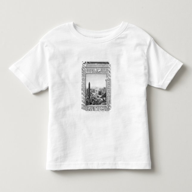 Camiseta Infantil Frontispiece ao volume 1 da descrição do ` do por (Frente)