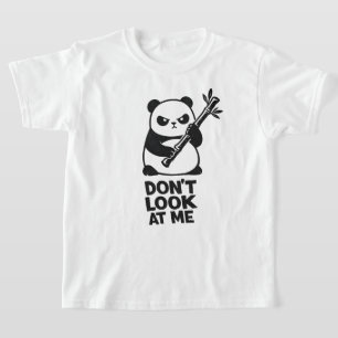 Camiseta Infantil Funny Panda “NÃO OLHE PARA MIM”