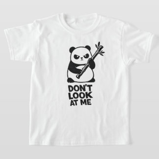Camiseta Infantil Funny Panda “NÃO OLHE PARA MIM”