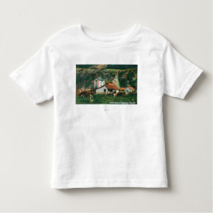 Camiseta Infantil Gado entre celeiros SceneSkagway, AK