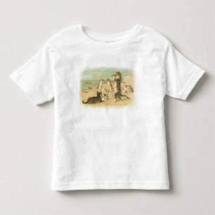 Camiseta Infantil Gatinhos da praia