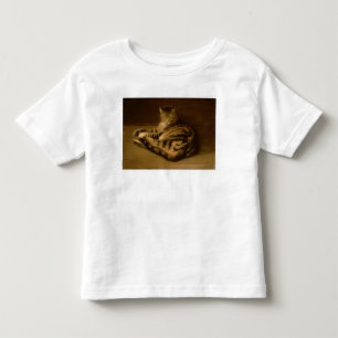 Camiseta Infantil Gato Recumbent, 1898