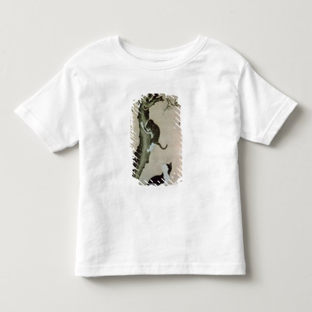 Camiseta Infantil Gatos, século XVII (tinta na seda) (Frente)