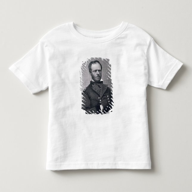 Camiseta Infantil General William Tecumseh Sherman, gravado após a (Frente)