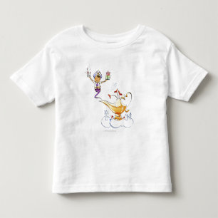 Camiseta Infantil Génios que trazem uma casa e presentes de uma