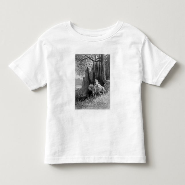 Camiseta Infantil Geraint e Enid montam afastado (Frente)