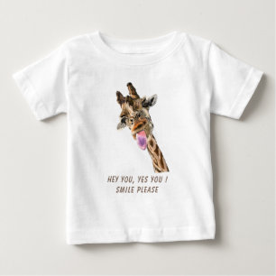 Camiseta Infantil Girafa Atraente