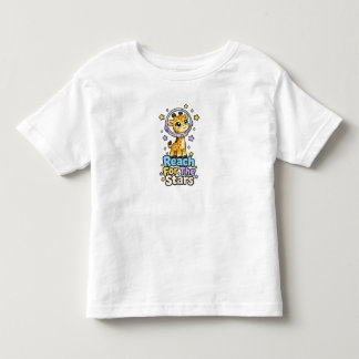 Camiseta Infantil Girafa Fofa Alcançar as Estrelas