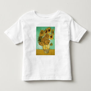 Camiseta Infantil Girassóis de Vincent van Gogh  , 1888