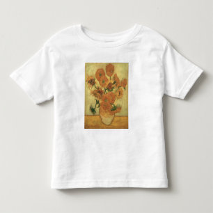 Camiseta Infantil Girassóis de Vincent van Gogh , 1889