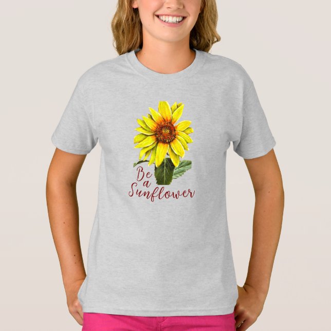 Camiseta Infantil Girassol (Frente)