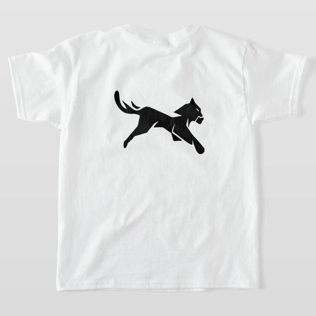 Camiseta Infantil Gráfica Personalizada | Algodão  (Postura das costas)