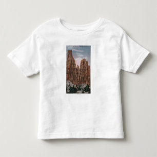 Camiseta Infantil Grand Junction, CO - vista do monumento nacional