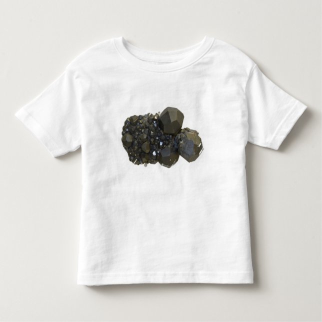 Camiseta Infantil Grandada no formulário natural (Frente)