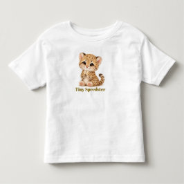 Camiseta Infantil Guepardo Fofa, gatinho fofo