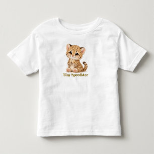 Camiseta Infantil Guepardo Fofa, gatinho fofo