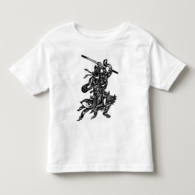 Camiseta Infantil Guerreiro chinês (Frente)