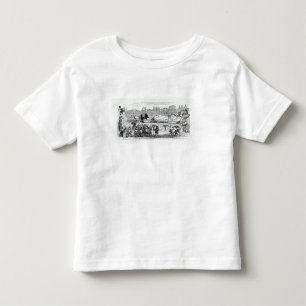 Camiseta Infantil Gulliver transportou ao Lilliputian
