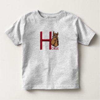 Camiseta Infantil H é para o cavalo