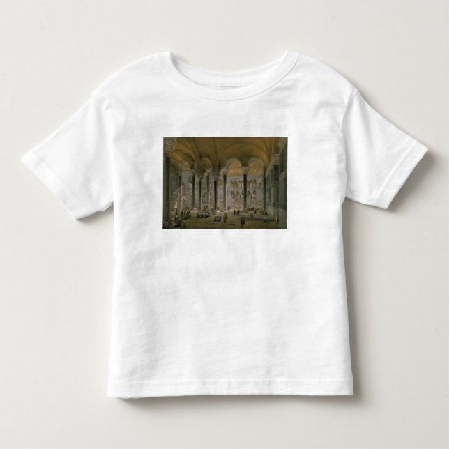 Camiseta Infantil Haghia Sophia, placa 6: o nave norte, b gravado (Frente)