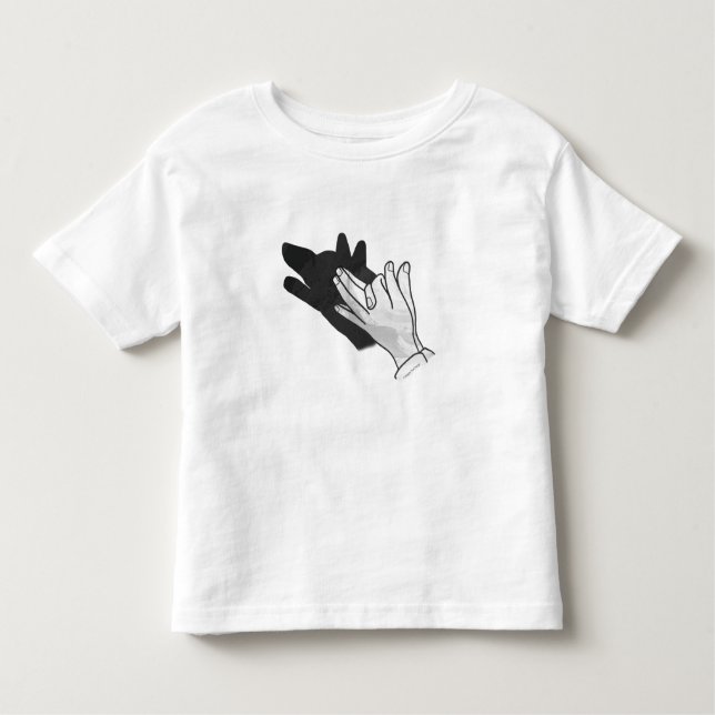 Camiseta Infantil Hand Silhouette Wolf (Frente)
