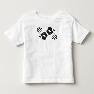 Camiseta Infantil Handprints preto