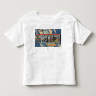 Camiseta Infantil Hartford, Connecticut - grandes cenas 2 da letra