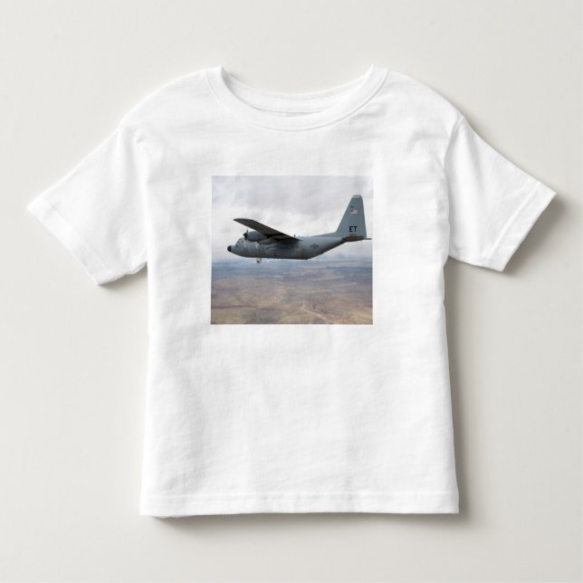 Camiseta Infantil Hércules C-130 voa pelo céu (Frente)