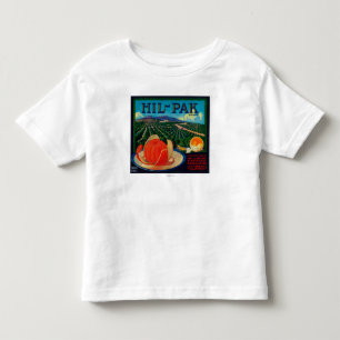 Camiseta Infantil Hil Pak LabelLindsay alaranjado, CA