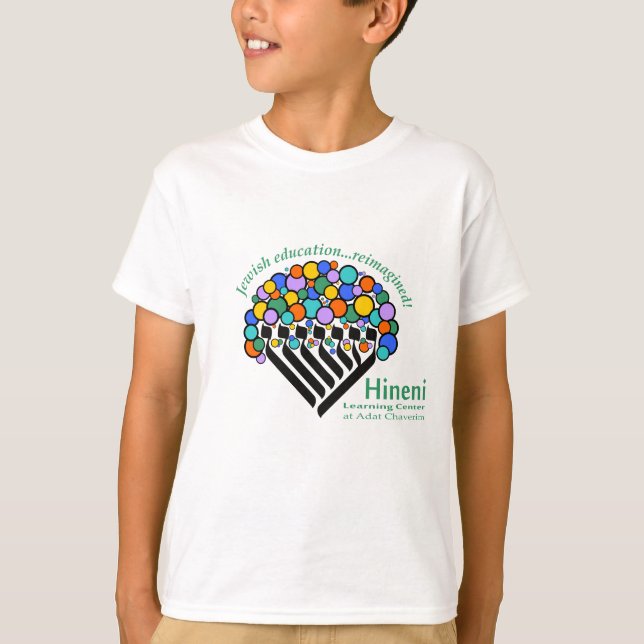 Camiseta Infantil Hineni Learning Center - Branco (Frente)