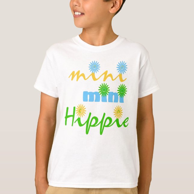 Camiseta Infantil Hippie Mini Mini Hippie (Frente)