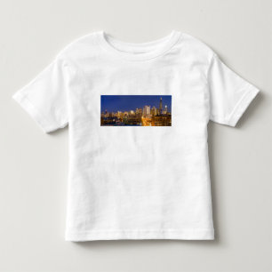 Camiseta Infantil Horizonte de Chicago, Illinois, fotografado de Wes