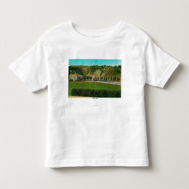 Camiseta Infantil Hotel Lebec e rota de GroundsRidge, CA (Frente)