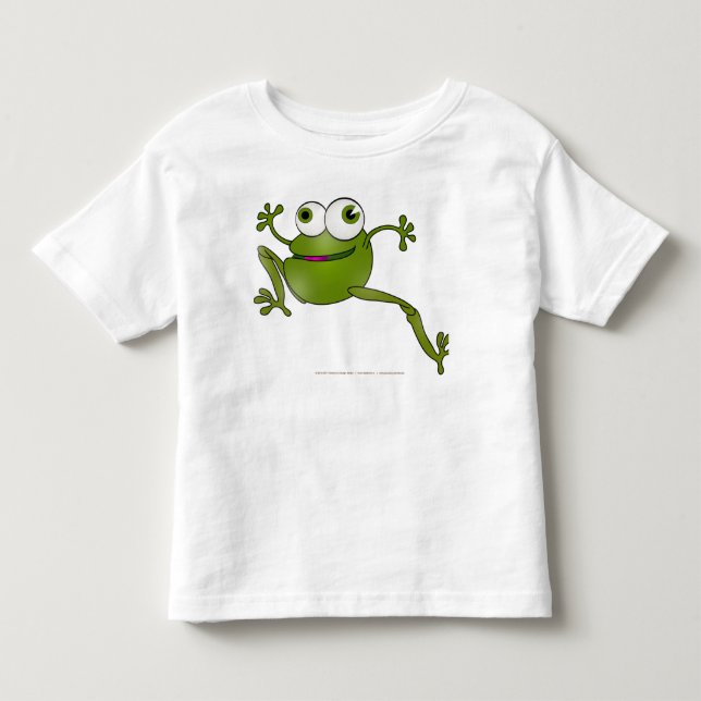 Camiseta Infantil Ide Zmija Zaba - Cobra Correndo - Sapo (Frente)