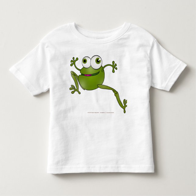 Camiseta Infantil Ide Zmija Zaba - cobra de funcionamento - sapo (Frente)
