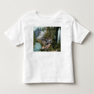Camiseta Infantil Ideia aérea de um estação de caminhos-de-ferro