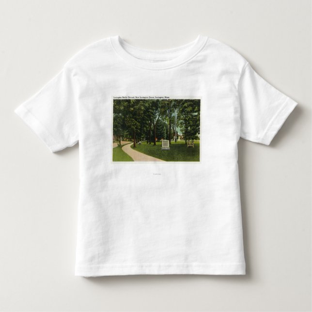Camiseta Infantil Ideia da terra de batalha, agora verde de (Frente)
