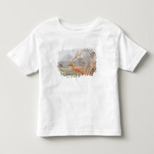 Camiseta Infantil Ideia de uma erupção do Monte Vesúvio que