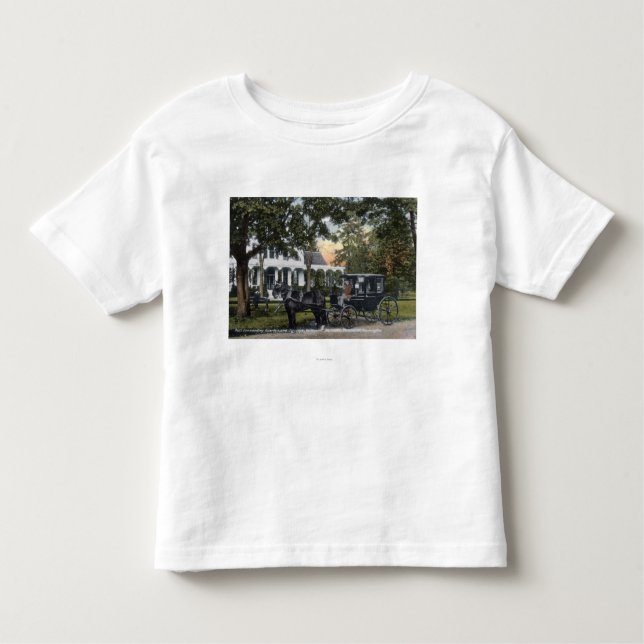 Camiseta Infantil Ideia exterior dos quartos do cargo (Frente)