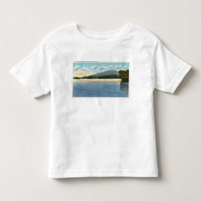 Camiseta Infantil Ideia média do lago Saranac do Ampersand da (Frente)