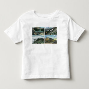 Camiseta Infantil Ideias cénicos da viagem para a cimeira
