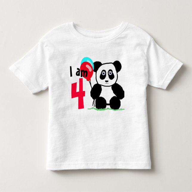 Camiseta Infantil Ik ben 4 verjaardag (Frente)