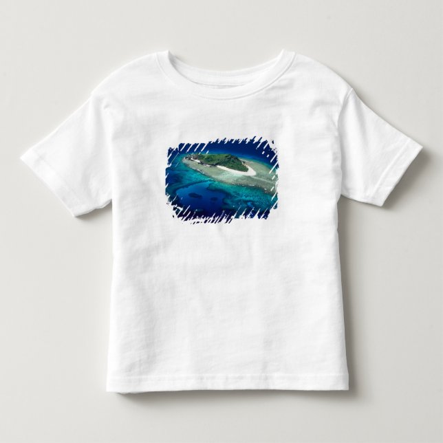 Camiseta Infantil Ilha Eori, Ilhas Mamanuca, Fiji - aérea (Frente)