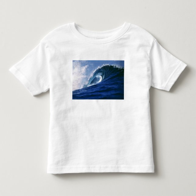 Camiseta Infantil Ilhas Fiji, Tavarua, Cloudbreak. Uma onda (Frente)