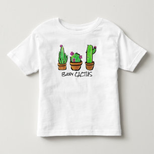 Camiseta Infantil Ilustração Cactus Trio