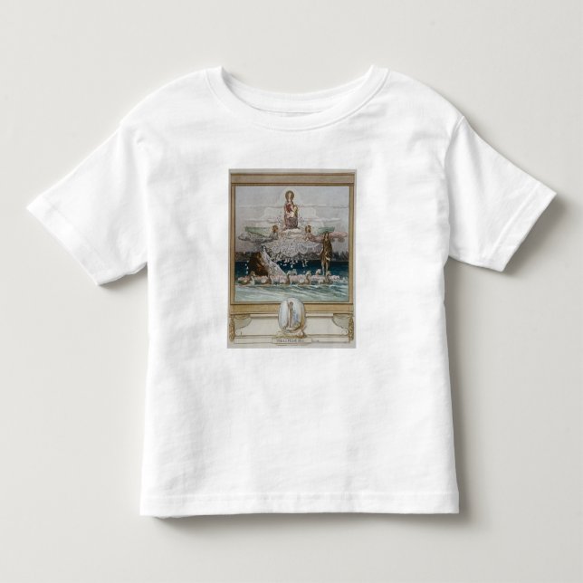 Camiseta Infantil Ilustração da comédia divina" 2 de Dante " (Frente)