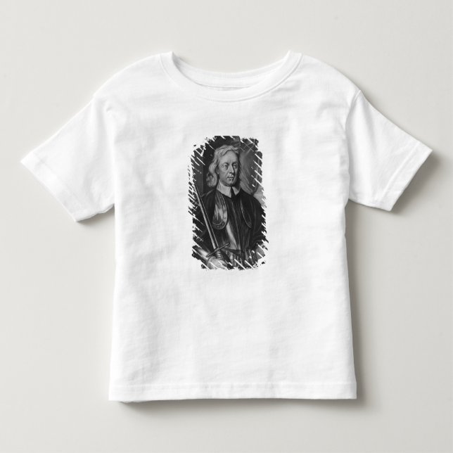 Camiseta Infantil Ilustração de Oliver Cromwell (Frente)